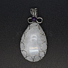 Natural Quartz Crystal Pendants PW-WG69173-02-1