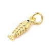 Brass Micro Pave Cubic Zirconia Charms LS-KK-C139-29B-G-2