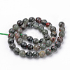 Natural African Bloodstone Beads Strands G-Q462-95-4mm-2