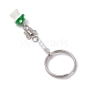 Alloy Imitation Pearl Acrylic Plastic Keychain KEYC-JKC01162-4