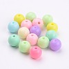 Solid Chunky Bubblegum Acrylic Ball Beads X-SACR-R835-10mm-M-2