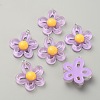 Transparent Resin Pendants RESI-TAC0005-017G-1