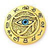 Eye of Ra Alloy & Plastic Brooch Pin JEWB-Z031-08AG-2