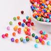 Solid Chunky Acrylic Ball Beads SACR-R812-4mm-M-1