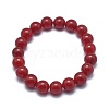 Natural Jade Bead Stretch Bracelets BJEW-K212-A-036-2