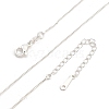 1.2mm Brass Box Chain Necklaces for Men Women NJEW-G160-19S-2