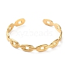 304 Stainless Steel Hollow Oval Cuff Bangles BJEW-F457-28G-1