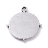 Tarnish Resistant 304 Stainless Steel Pendant Cabochons Settings STAS-P288-22P-2