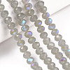 Electroplate Glass Beads Strands EGLA-A044-J6mm-L10-4