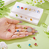 20Pcs Glass Pendants PALLOY-TA00240-6