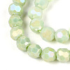 Anti-Tarnish Electroplate Glass Beads Strands EGLA-T021-6mm-15-10-3
