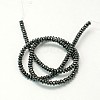 Non-Magnetic Synthetic Hematite Beads Strands G-E085-4x2mm-1-2