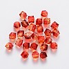 Two Tone Transparent Spray Painted Acrylic Beads ACRP-T005-10mm-26H-1