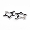 Alloy Rhinestone Pendants PALLOY-P287-09P-02-3