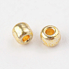 Electroplate Glass Seed Beads X-SEED-Q003-01-3