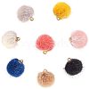 Faux Mink Fur Covered Pendants WOVE-PH0001-07-1