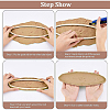 Unfinished Basswood Oval Set DIY-WH0292-48-5