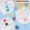 ANATTASOUL 36Pcs 9 Colors PVC Shoelace Buckle Clips FIND-AN0001-10-3