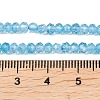 Natural Blue Topaz Beads Strands G-B175-A21-3x4mm-5