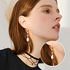 10Pcs Brass Micro Pave Clear Cubic Zirconia Leverback Earring Findings KK-TADJ0001-20B-8