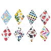 16Pcs 8 Colors Natural Freshwater Shell Pendants BSHE-FS0001-07-1