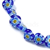 Handmade Millefiori Lampwork Beads Strands LAMP-G166-15E-3