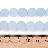 Frosted Natural White Jade Beads Strands G-T138-10mm-209C-5