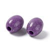 Crackle Opaque Acrylic European Beads OACR-C006-37-3