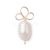 Shell Pearl Copper Wire Wrapped Carrot Pendants PALLOY-TA00182-3