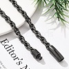 304 Stainless Steel Rope Chain Necklaces for Women Men NJEW-A033-03H-AS-4