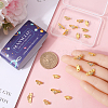 SUNNYCLUE 24Pcs 3 Styles Brass Pave Clear Cubic Zirconia Connector Charms KK-SC0004-24G-3