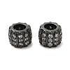 Brass Micro Pave Cubic Zirconia European Beads ZIRC-K003-13EB-1