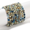 Natural Blue Azurite Beads Strands GG-CBAE031-A03-4mm-2