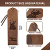 Cowhide Leather Labels AJEW-WH0386-0028-2