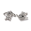 Alloy Enamel Pendant with Crystal Rhinestone FIND-H041-20P-3