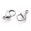 304 Stainless Steel Lobster Claw Clasps STAS-T065-17mm-34P-2