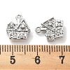 Micro Pave Clear Cubic Zirconia Pendants KK-M102-08P-3