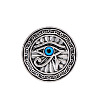 Eye of Ra Alloy & Plastic Brooch Pin JEWB-Z031-07AS-1