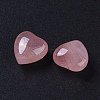 Natural Rose Quartz Heart Love Stone G-L533-57-2