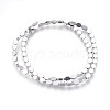 Electroplated Non-magnetic Synthetic Hematite Beads Strands G-P392-D04-1