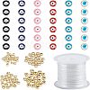  116Pcs DIY Evil Eye Style Bracelet Making Kits DIY-NB0005-01-1