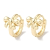 Bowknot Brass Hoop Earrings for Women EJEW-U008-14G-1