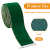 10 Yards Single Face Velvet Ribbon OCOR-WH0092-39A-2