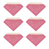 Glitter Imitation Leather Book Corner Protectors AJEW-TAC0038-03C-2