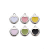 Brass Enamel Charms KK-S356-668P-NF-1