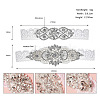 Rhinestone Bride Flower Lace Leg Belts WG66B83-14-1