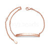 SHEGRACE Brass Inspirational ID Bracelets JB540B-1