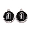 Platinum Plated Alloy Charms LS-ENAM-S118-02I-P-1