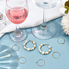 SOFPLATE 200Pcs Brass Wine Glass Charm Rings KK-SP0001-31A-G-4