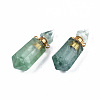 Faceted Natural Fluorite Pendants G-T131-15F-2